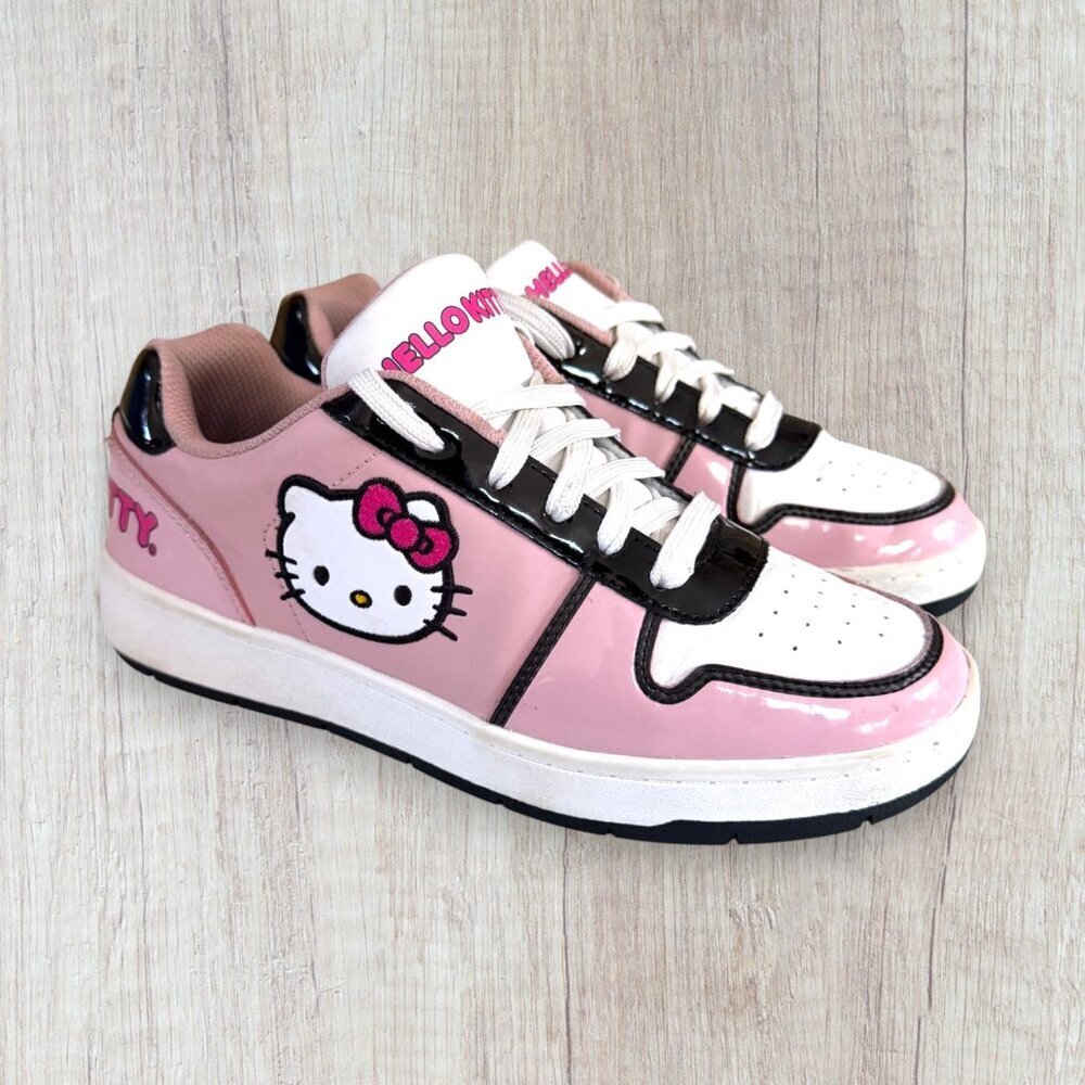 Hello Kitty Pink Platform Sneakers Sanrio Kawaii Y2K Low Top Womens Size 8 Shoes